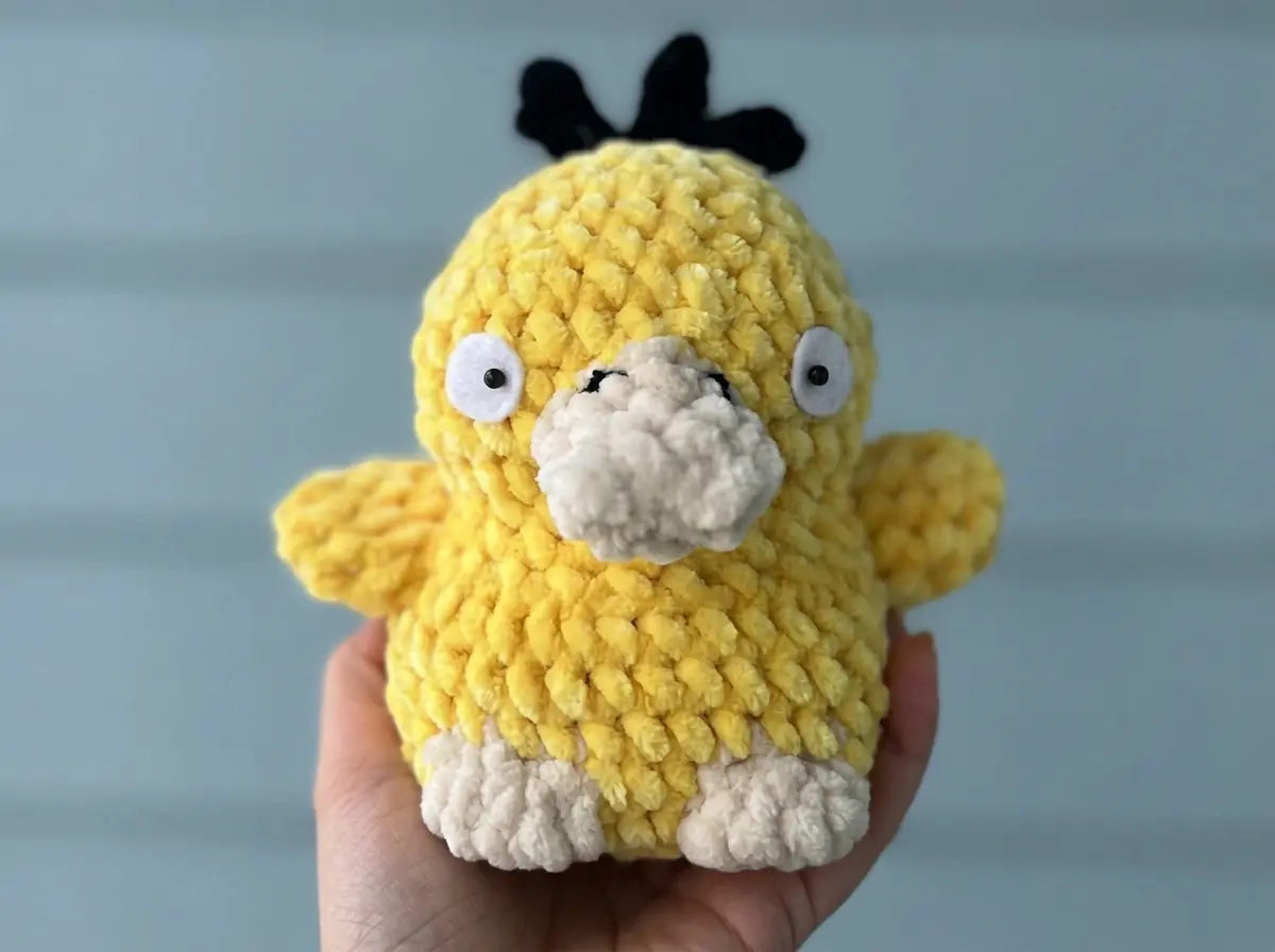 Plush Crochet Psyduck Pokemon Pattern: Step-by-Step Amigurumi PDF