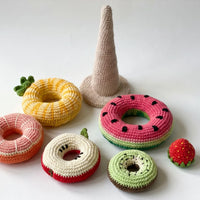 Fruit Stacking Toy Crochet Pattern: Step-by-Step Toddler PDF