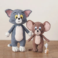 Tom Cat and Jerry Mouse Crochet Patterns: Step-by-Step Amigurumi PDF